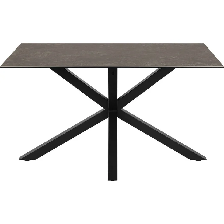 ACTONA GROUP Esstisch Heaven, Tisch, Tischplatte aus Keramik, Kreuzgestell, 135x80x75.5cm – Bild 1