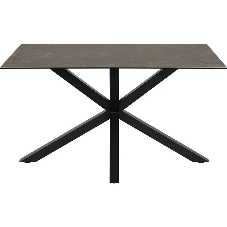ACTONA GROUP Esstisch Heaven, Tisch, Tischplatte aus Keramik, Kreuzgestell, 135x80x75.5cm