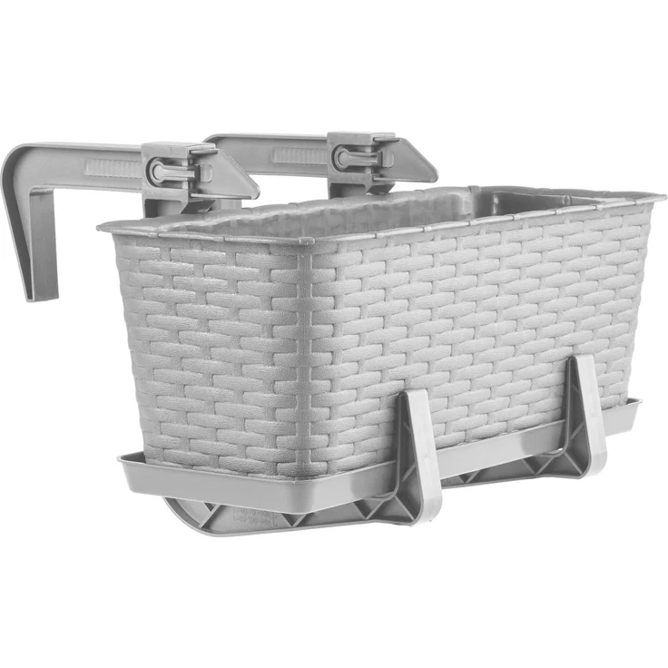 KADAX Blumentopf-Balkon-Pflanzgefäßständer 40 cm grau – Bild 6