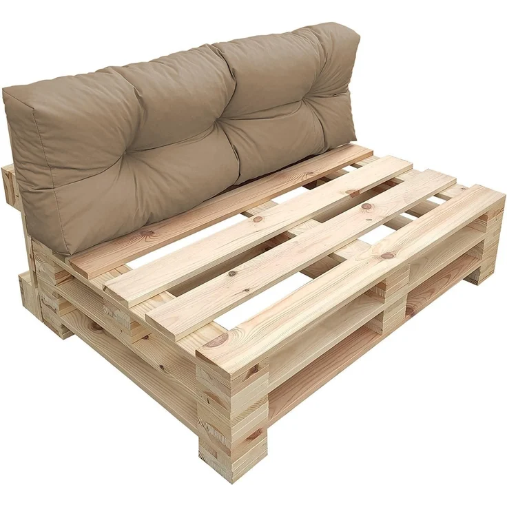 chilly pilley Palettenkissen Wasserdicht Palettenauflage Palettenpolster Palettenmöbel Gartenkissen Wasserfest Wasserabweisend viele Größen und Farben (Rückenkissen 120x50. Cappuccino) – Bild 1