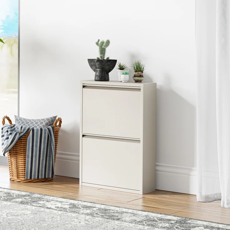 Schuhkipper Sokndal mit 2 Klappen Pfefferweiß [en. casa] – Bild 2