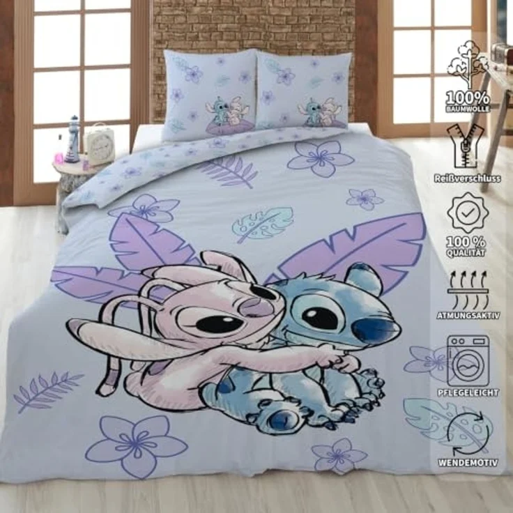 Disney Lilo und Stitch Wende Bettwäsche 2tlg 135 x 200 cm – Bild 5