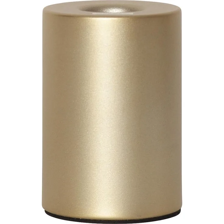 Kleiner E14 Lampenfuß ,Tiny für kleinere Leuchtmittel, Metall, Gold matt, H 10cm