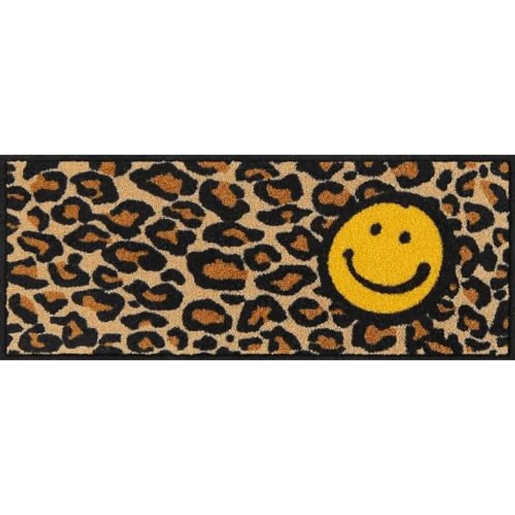 Salonloewe Fußmatte Fußmatte "Smile Leo", eckig, Höhe: 7 mm, Motiv – Bild 1