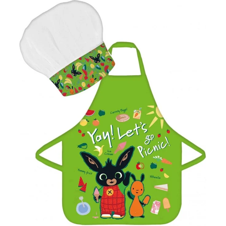 BrandMac Kochschürze Bing Picnic Kinder Schürze 2-teiliges Set