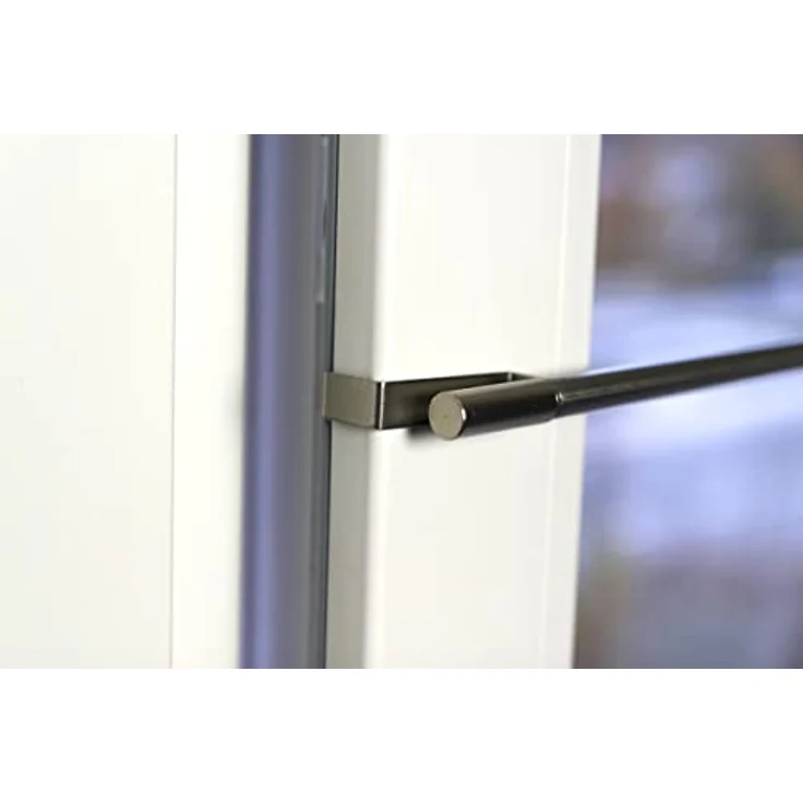 Deco-Raum Spannvitrage Gardinenstange für Fenster Spannstange auf den Fensterflügel – Bild 8