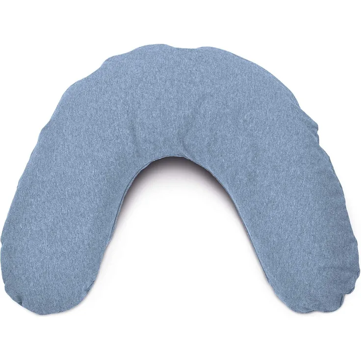 Theraline Bezug für Nackenkissen mittel Melange blau-grau Bamboo