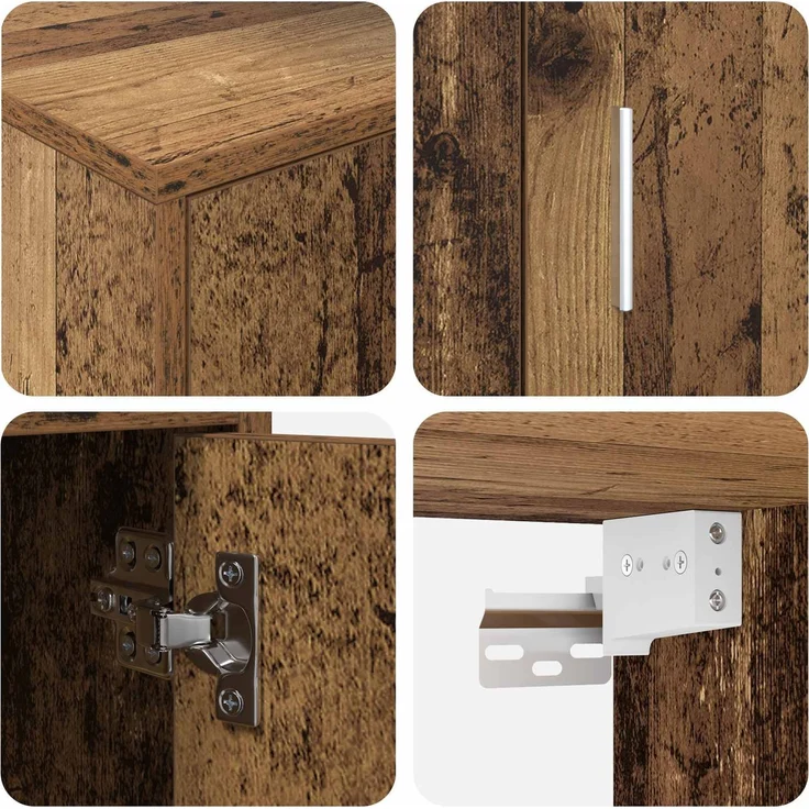 vidaXL TV-Schrankset 140 x 40 x 33 cm Altholz 3397902 – Bild 10