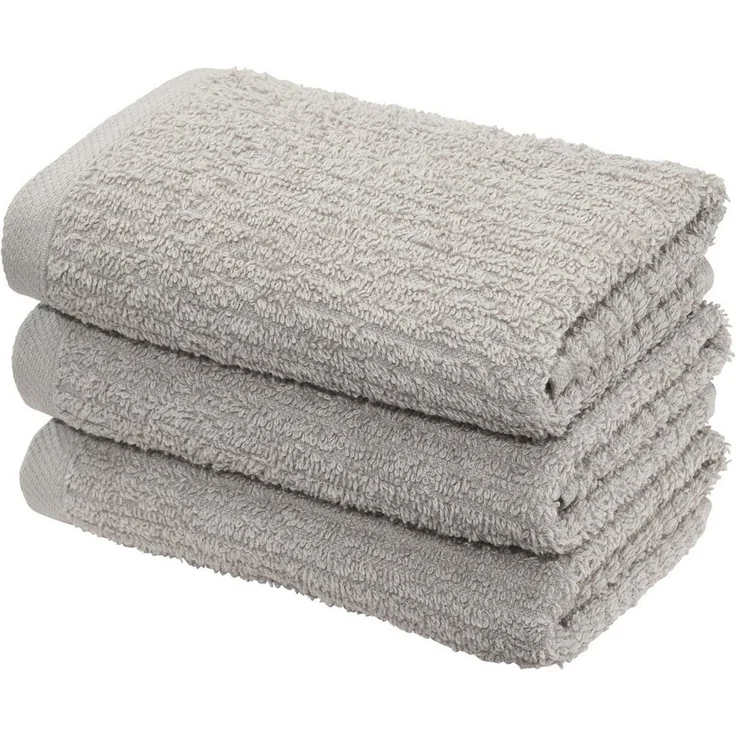 OTTO home Gästehandtücher Riva, 30x50, Premium Handtücher, 500 gr/m², Webfrottier (3-St), Hoch-Tief-Struktur, Streifen, weich, 5 Jahre Garantie – Bild 1