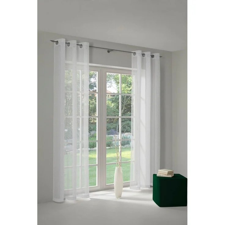Wirth Vorhang Nicole (1 St), Ösen, halbtransparent, Store – Bild 1