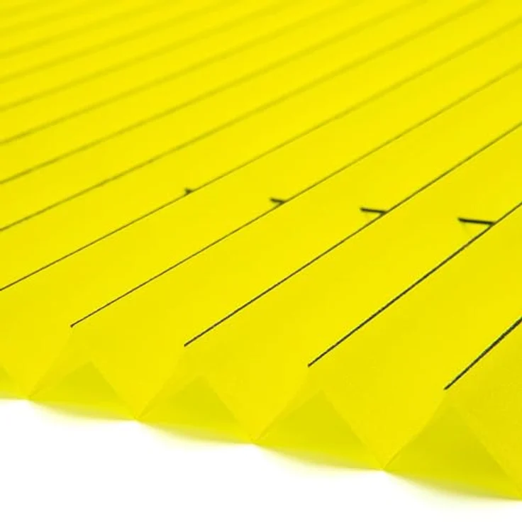 K-home Klemmfix-Plissee Florida Gelb 90x210 cm (B x L) einzigartiges Design mit bezauberndem Lichteffekt – Bild 3