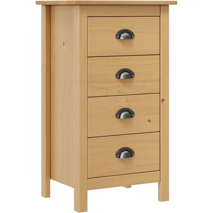 vidaXL Sideboard Hill 46x35x80 cm Massivholz Kiefer 288911