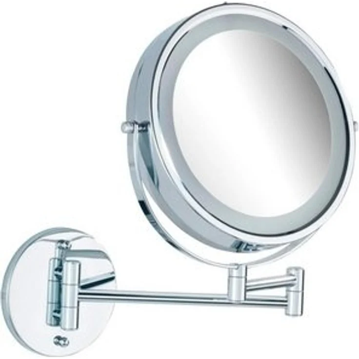 WENKO LUMI LED Kosmetikspiegel, 5-fach Vergrößerung, Befestigen ohne bohren, Power-Loc® – Bild 6