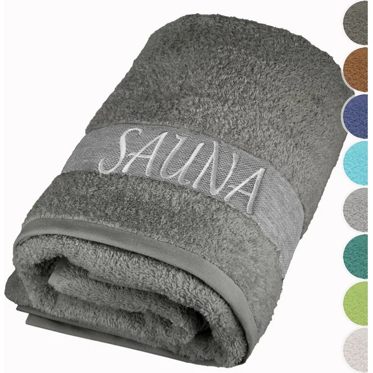 Lashuma Saunatuch XXL Handtuch Lima, (1-St), Premium Frottee Badetuch - Saunahandtuch 100x200 für Damen & Herren – Bild 1