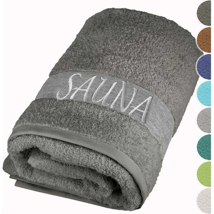 Lashuma Saunatuch XXL Handtuch Lima, (1-St), Premium Frottee Badetuch - Saunahandtuch 100x200 für Damen & Herren