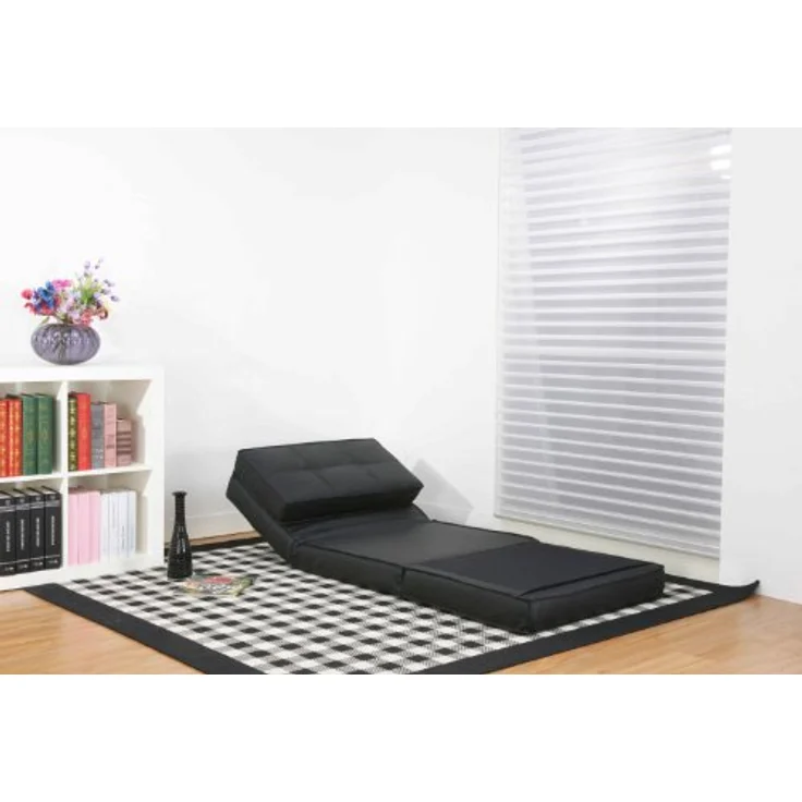 Artdeco Schlafsessel Kunstleder klein, schwarz – Bild 5