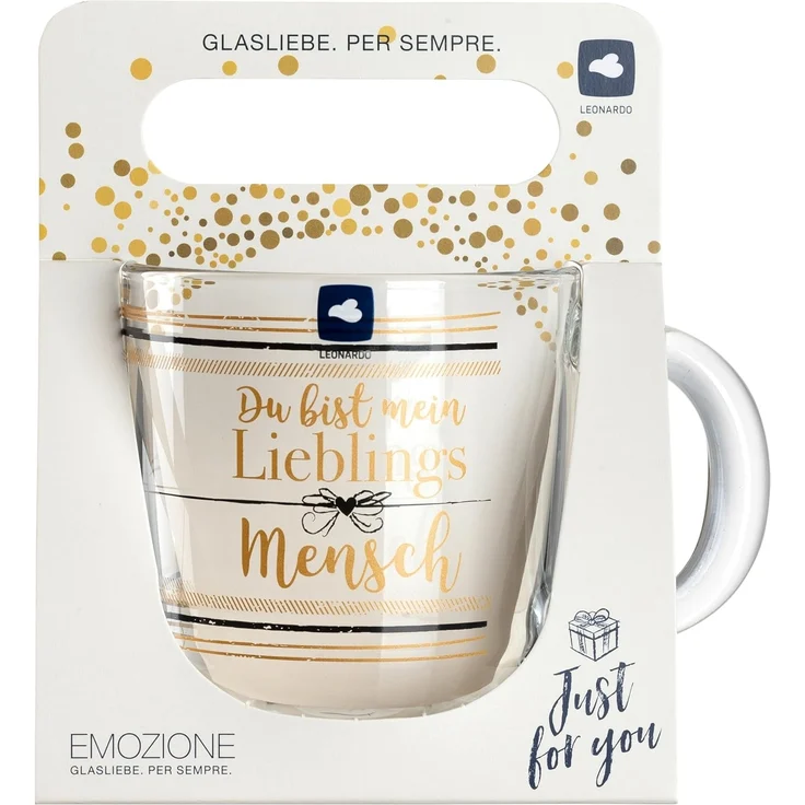 Leonardo EMOZIONE Tasse Lieblingsmensch 400ml 4er Set - A – Bild 5