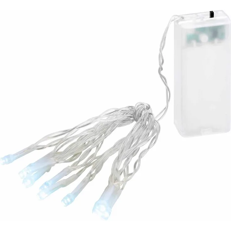 3x 10er LED Lichterkette Set Batteriekette Weihnachten Beleuchtung Deko weiß