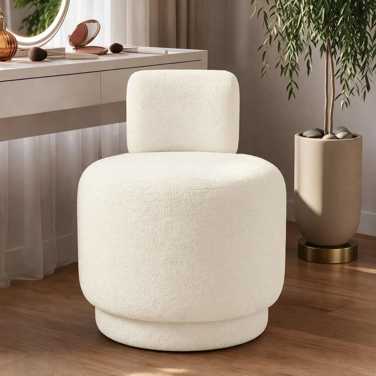 Hanah Home 'Guess - Off White' Ohrensessel, Cremefarben, 51 x 63 x 63 cm – Bild 2