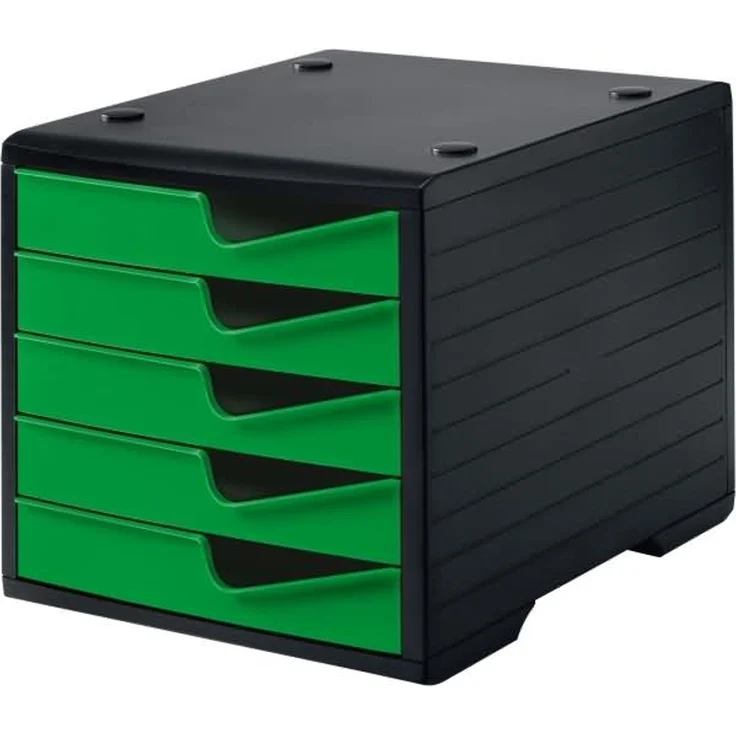 Styro Schubladenbox styroswingbox 5 Schübe schwarz/gecko