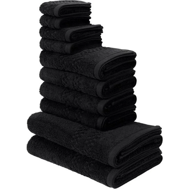 OTTO home Handtuch Set Regona, als 10 tlg Set und Serie, Premium Handtücher, 500 gr/m², Frottier (Set, 10-St), Duschtücher, Handtücher, Gästetücher, Seiftücher, 5 Jahre Garantie – Bild 4
