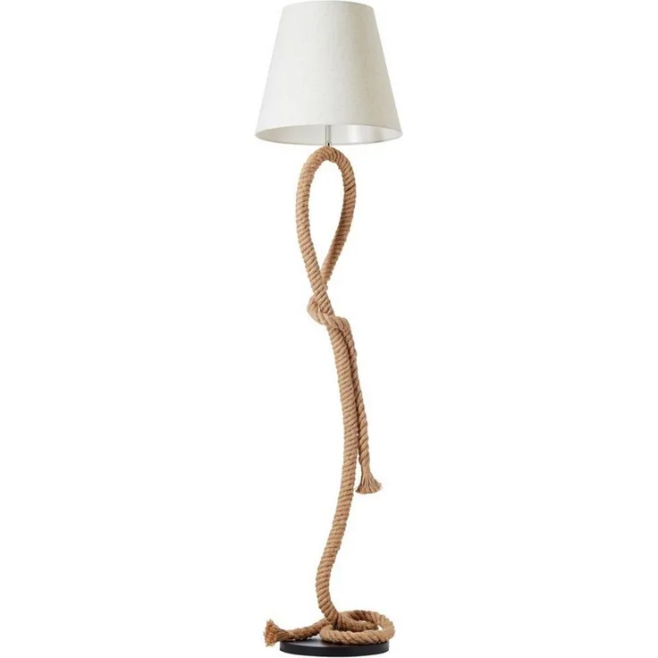 Brilliant Leuchten No. 94979-09 Sailor Standleuchte 1-flammig natur weiß E27 H175cm