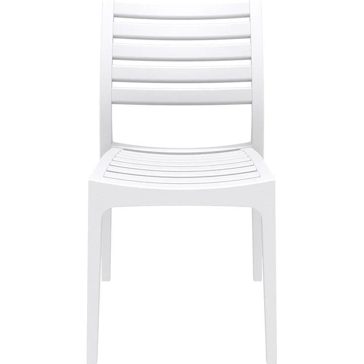 CLP 2er Set Gartenstühle Ares stapelbar und mit modernem Design,weiß – Bild 3