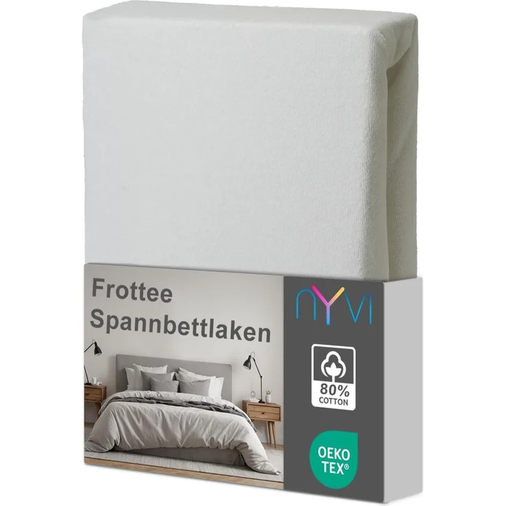 NYVI Spannbettlaken Spannbettlaken DreamScience Frottee für Matratzen bis 22 cm Höhe, Frottee, Gummizug: rundum, (1 Stück), Warm und Kuschelig, hohe Feuchtigkeitsaufnahme, schnell trocknend