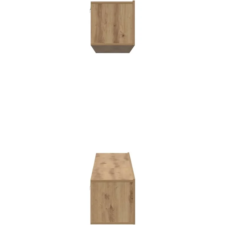 vidaXL TV-Schrankset Wandmontiert 5 pcs Artisan-Eiche Holzwerkstoff 3393386 – Bild 8