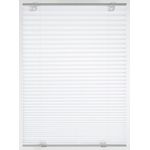 GARDINIA Solo Dachfenster-Plissee ohne Bohren, Mit Saugnäpfen, Blickdichtes Falt-Rollo, Inkl. aller Montage-Teile, Weiß, 59,3x100 cm