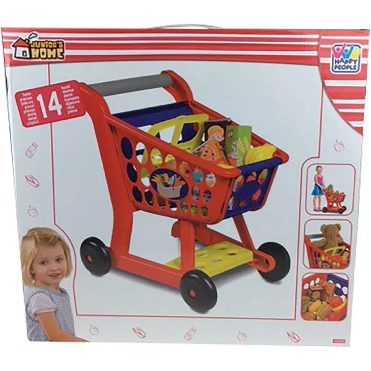 435980 Happy People Play Einkaufswagen Kunststoff mehrfarbig