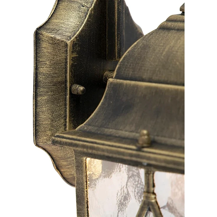 Qazqa Außen-Wandleuchte London, ohne Leuchtmittel, E27, Bronze, Landhaus, Aluminium, 1-flammig – Bild 4