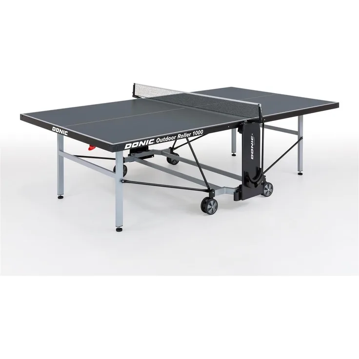 Donic Outdoor-Tischtennisplatte "Outdoor Roller 1000" wetterfest, grau