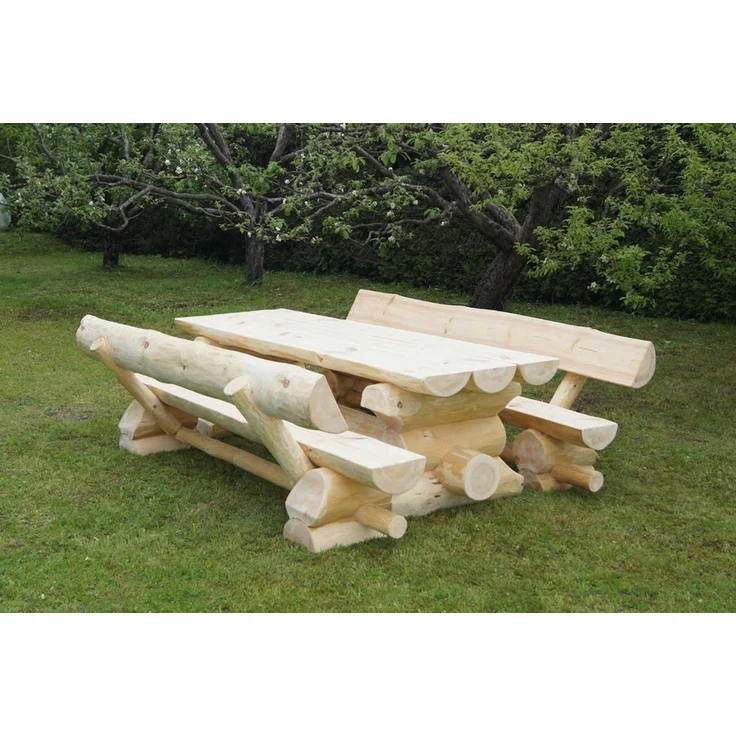 Luxus Premium Holzgarnitur Holz Massivholz Gartenmöbel Gartengarnitur 8 Pers. – Bild 2