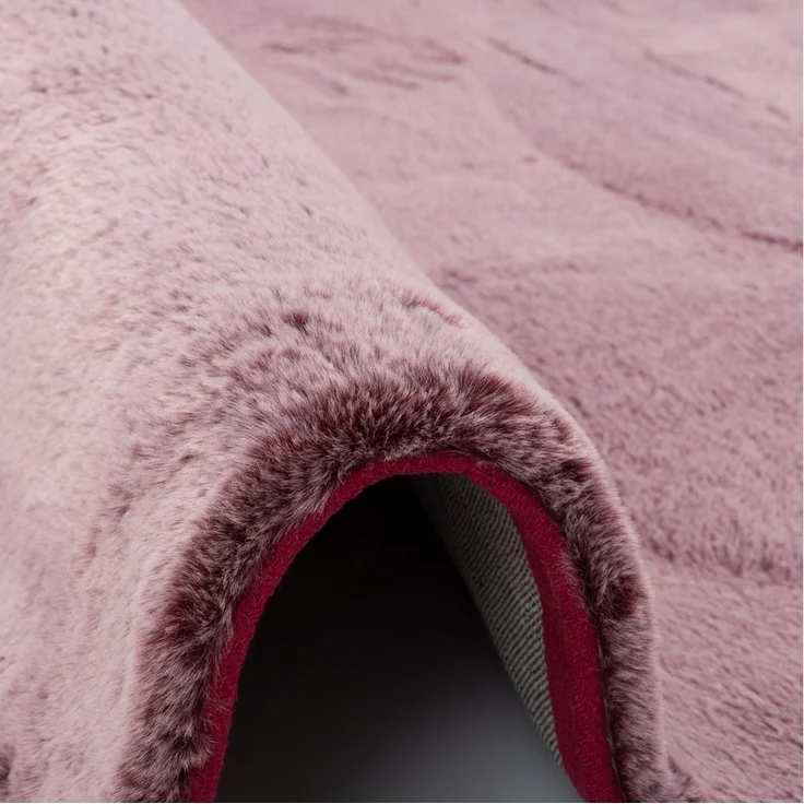 Pergamon Fellteppich Fellteppich Luxus Super Soft Plush Rund, Rund, Höhe: 25 mm – Bild 2