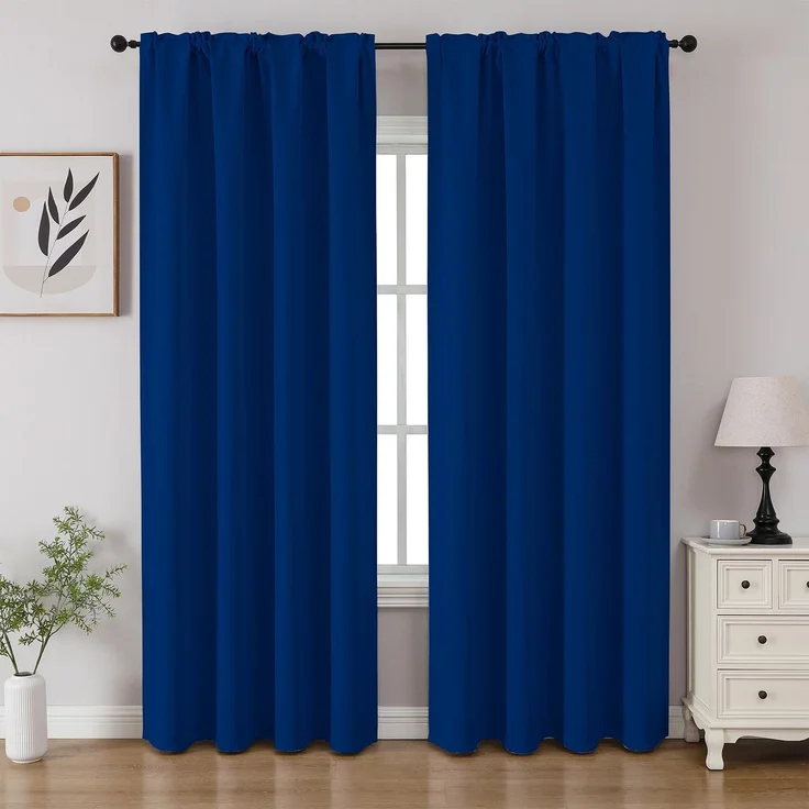 CUCRAF Verdunkelungsvorhänge, 213,4 cm Länge, 2 Paneele, 2 Paneele, für Schlafzimmer, Wohnzimmer, isoliert, Thermisch, lichtblockierend, 132 x 213 cm (B x L)