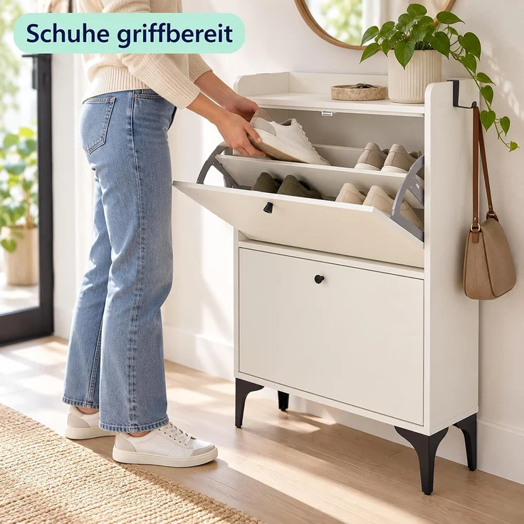 Relaxdays Schuhkipper 2 Fächer – Bild 5