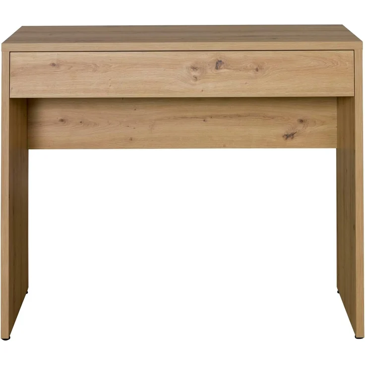 Composad | Schreibtisch der Linie Espresso mit 1 Schublade, eleganter und moderner Bürotisch, für PC, Konsoleneingang, (B x H x T) 100 x 81,4 x 40,5 cm, Farbe Eiche Honig, Made in Italy – Bild 4
