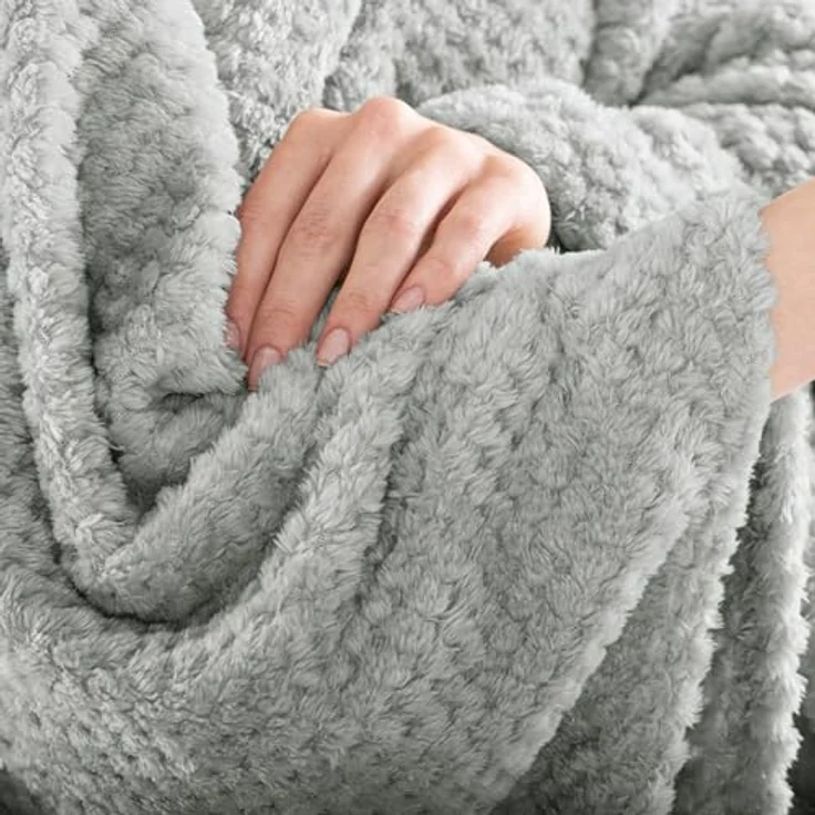 Wohndecke Decke Microfaser Wohndecke Tagesdecke Fleece, DecoKing, weich sanft kuschelig skandinavischer Stil – Bild 7