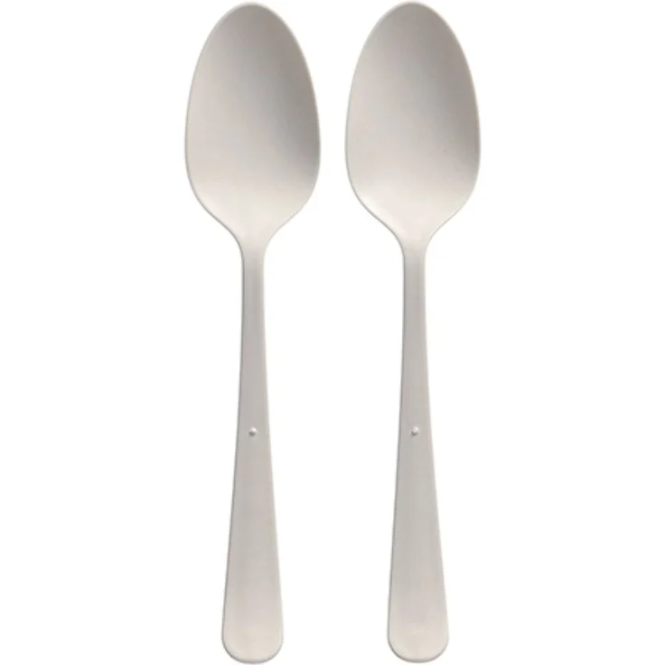 100 "Circulware" Mehrweg-Löffel PP-MF 19 cm weiss "Gaia" extra stabil, in Spenderbox