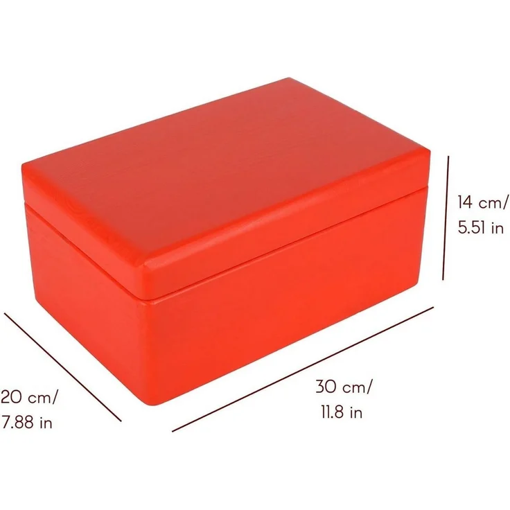 Creative Deco Holzkiste mit Deckel Groß Erinnerungsbox Baby Holzbox 30 x 20 x 14 cm, mit Scharnieren – Bild 3