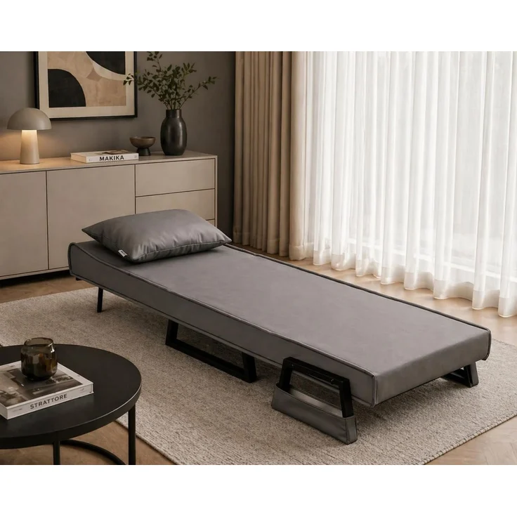 Makika Schlafsessel Schlafsofa Rio klappbar - in Grau – Bild 4