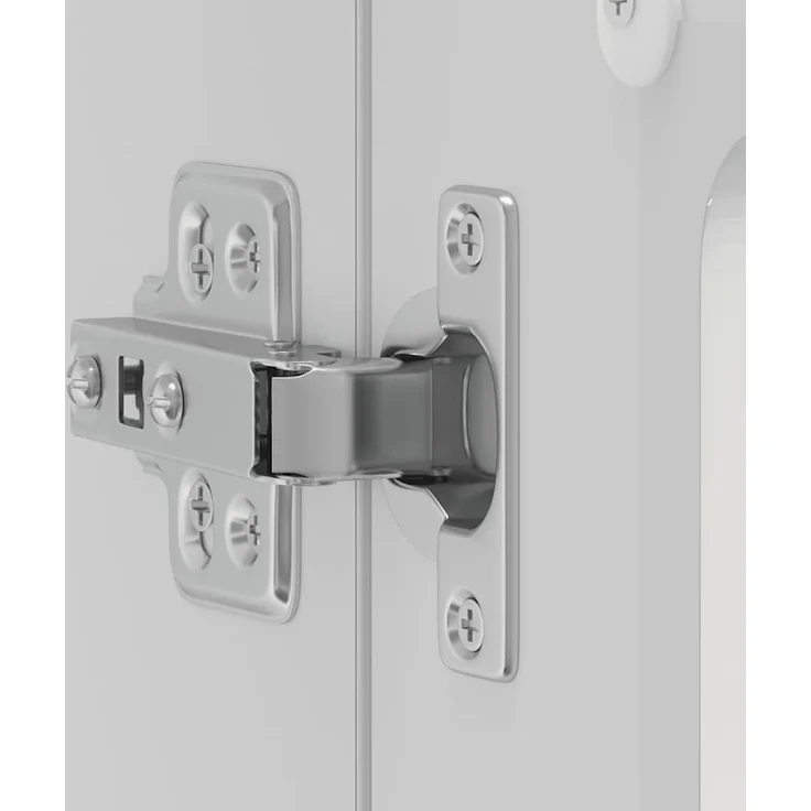 vidaXL Küchen-Hängeschrank mit Glastür Lucca Hochglanz-Weiß Holzwerkstoff 853849 – Bild 9