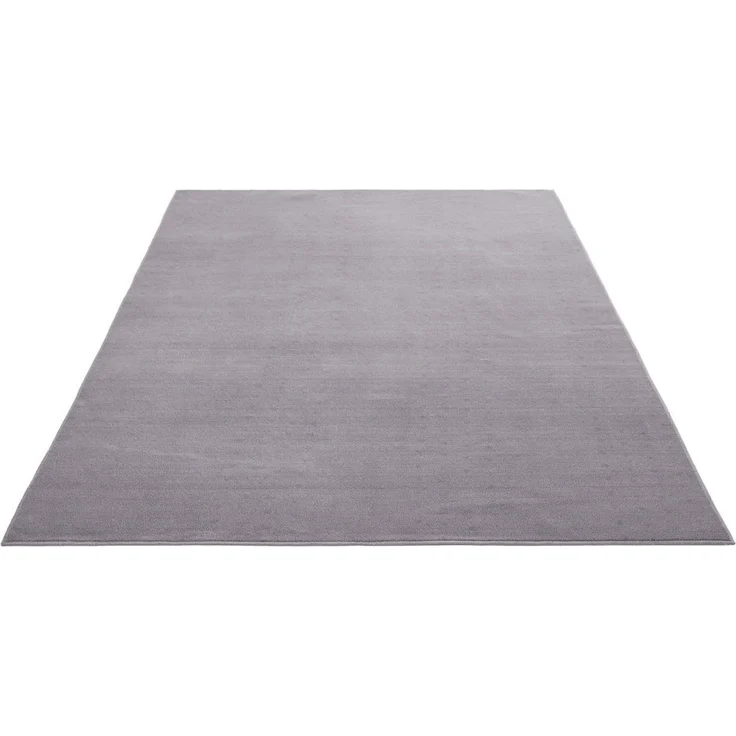 TaraCarpet Teppich Kurzflor-Teppich Madrid Uni, rechteckig, Höhe: 9 mm, Wohnzimmer, Schlafzimmer, Esszimmer, Madrid New grau 60x120 – Bild 3