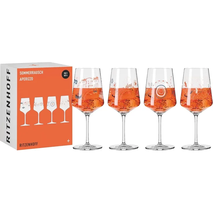 Ritzenhoff 6051003 Aperitifglas-Set F23 SOMMERRAUSCH A. Hilles, C. Kordes, S. Eikler, R. Rosenkranz 2023