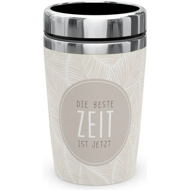 Thermobecher Isolierbecher Thermo Kaffeebecher To Go 240ml la vida Auswahl RELAX Feder 388391 – Bild 1