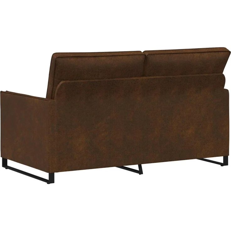 vidaXL 2-Sitzer Sofa Braun 150 x 81 x 82 cm Kunstwildleder 42040995 – Bild 4