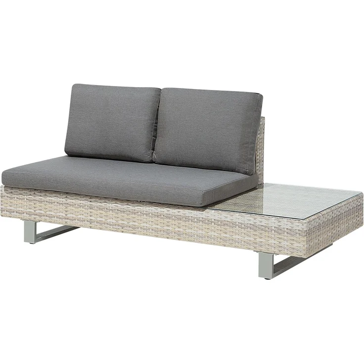 Beliani 'LANCIANO' Ecksofa Lounge Set, Polyrattan grau – Bild 8