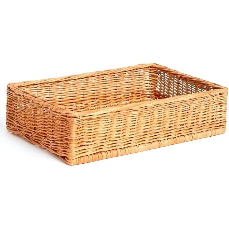 KONZEPT Brotkorb Bäckerkorb handgeflochten Regalkorb, Naturweide, 60х40 / 40х30 – Bild 1