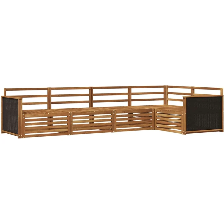 vidaXL Outdoor-Sofagarnitur 5 stk. Natur Massivholz Akazie 3383342 – Bild 2